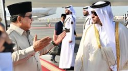 Prabowo Sambut Menteri Pertahanan Qatar di Istana Merdeka
